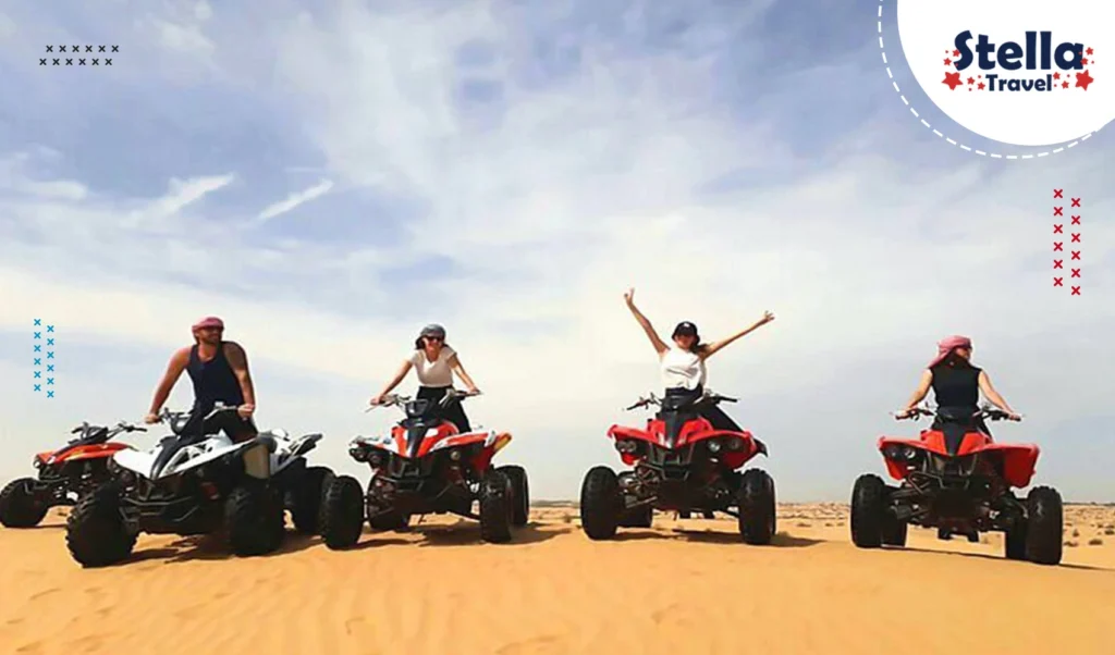 5 Hours Desert Quad Bike Safari & Camel Ride with Dinner and Folklore